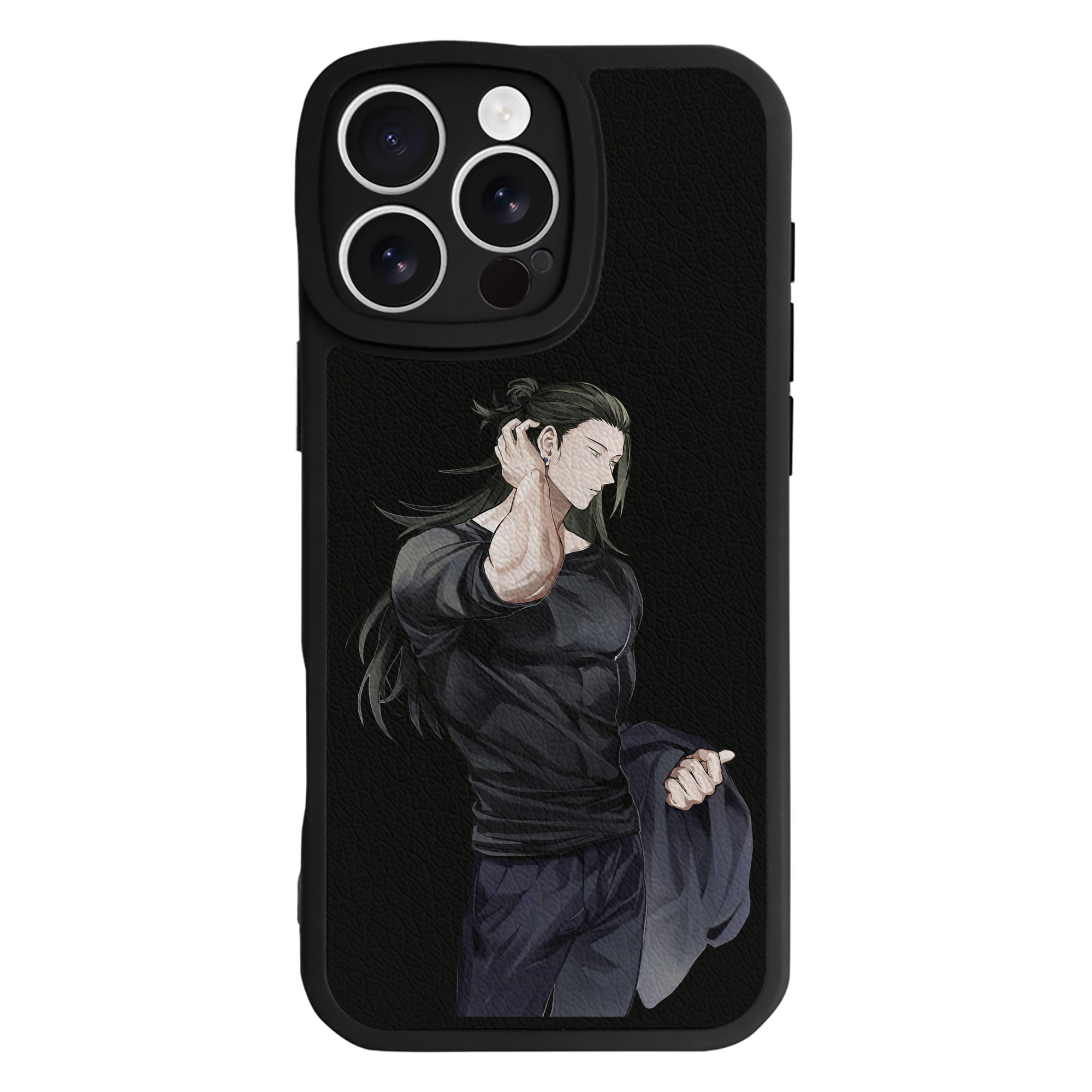 （画像用） 呪術廻戦 Jujutsu Kaisen 【iPhone 16シリーズ対応】シリコンスマホケース（レザー調） 材質：シリコン